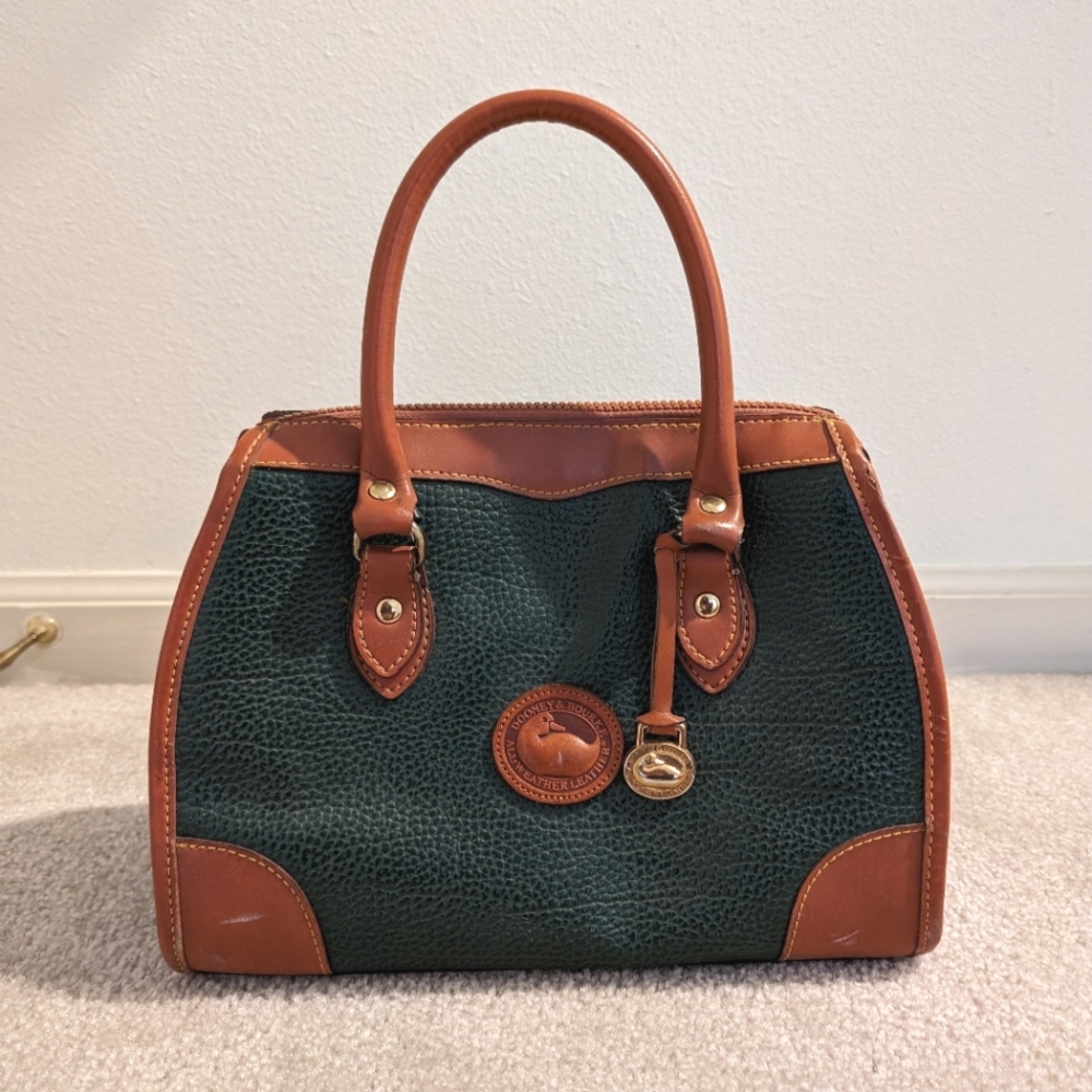 Dooney & Bourke Vintage Hand Bag Emerald Green